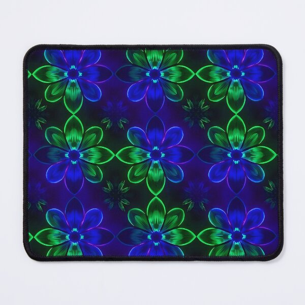 Item preview, Blue and Green Striped Floral Pattern designed and sold by Sachie's Studio.