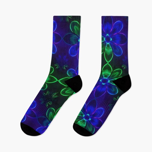 Item preview, Blue and Green Striped Floral Pattern designed and sold by Sachie's Studio.