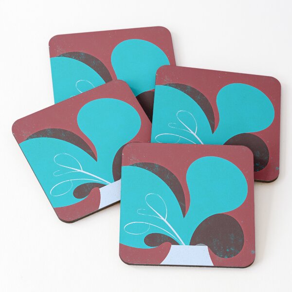 Item preview, Quiet Bloom in a Red Field designed and sold by joycrysstudio.