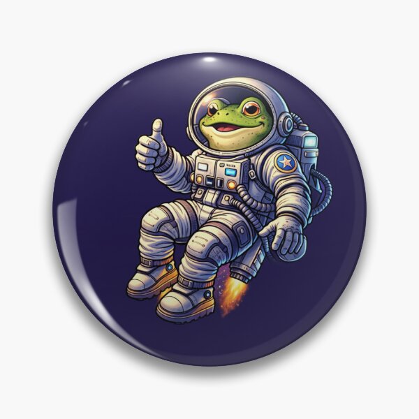 Item preview, Astronaut frog in space designed and sold by FroggyOnly.