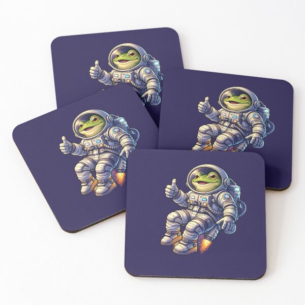 Item preview, Astronaut frog in space designed and sold by FroggyOnly.