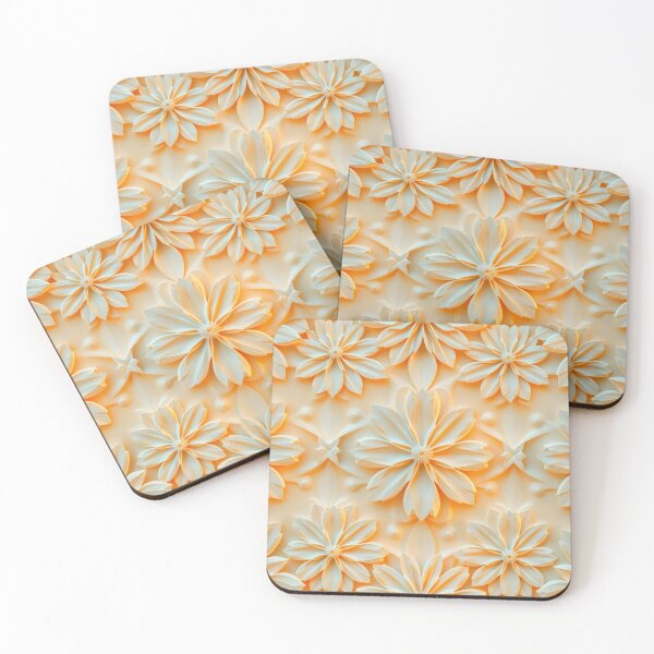 Item preview, Bas Relief Floral Pattern designed and sold by Sachie's Studio.