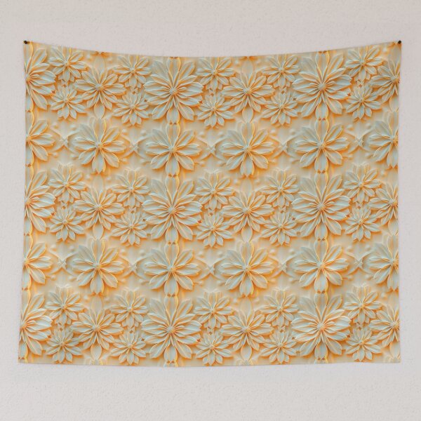 Item preview, Bas Relief Floral Pattern designed and sold by Sachie's Studio.