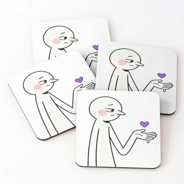 Item preview, Melting Heart – Minimalist Cartoon Figure Offering Love designed and sold by Cristhian Almanza.