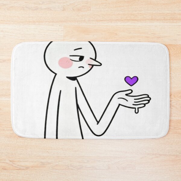 Item preview, Melting Heart – Minimalist Cartoon Figure Offering Love designed and sold by Cristhian Almanza.
