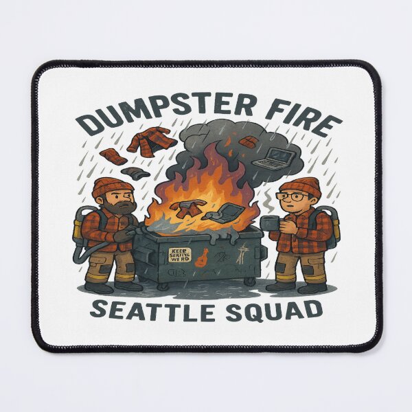 Item preview, Seattle Dumpster Fire Response Unit – Sarcastic Meme Leader Edition  designed and sold by Globalcitytees.