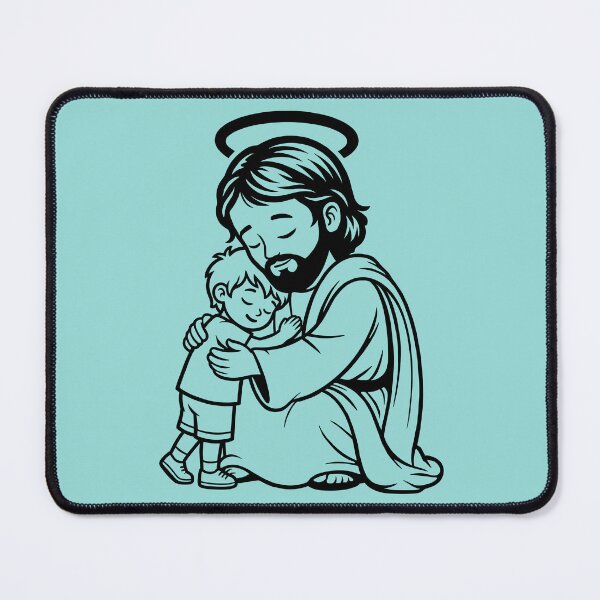 Item preview, Jesus with Little Boy designed and sold by theartfulaspie.