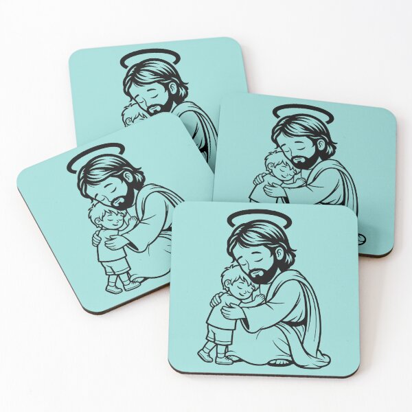 Item preview, Jesus with Little Boy designed and sold by theartfulaspie.
