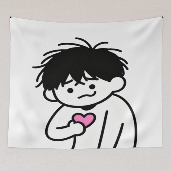 Item preview, Heart in Hand – Cute Cartoon Character with Pink Heart designed and sold by Cristhian Almanza.