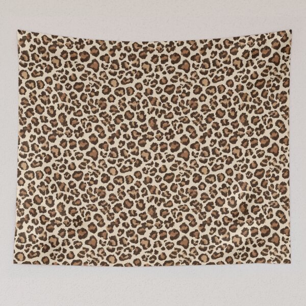 Item preview, Wild-Inspired Leopard Textile - Wildlife Rescue  - Wedding Anniversary Gifts designed and sold by RoyalStarsPatts.