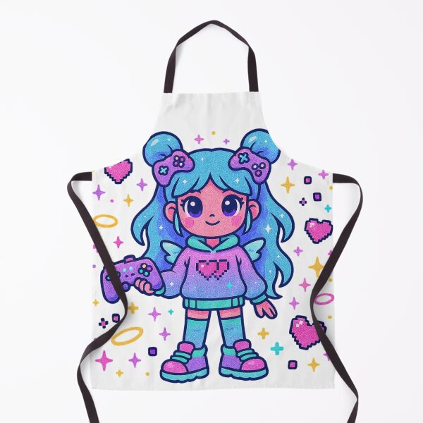 Item preview, ✨Pixel Heart Mage – Kawaii Gamer Girl Doll ✨ designed and sold by Alquimia Lunar.