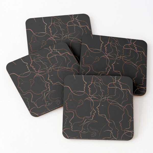 Item preview, Abstract Line Art Faces designed and sold by Lacritsa .