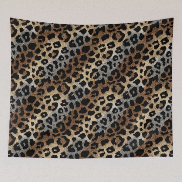 Item preview, Vintage Leopard Textile - Wildlife Rescue  - Dad Fathers Day Gifts designed and sold by RoyalStarsPatts.