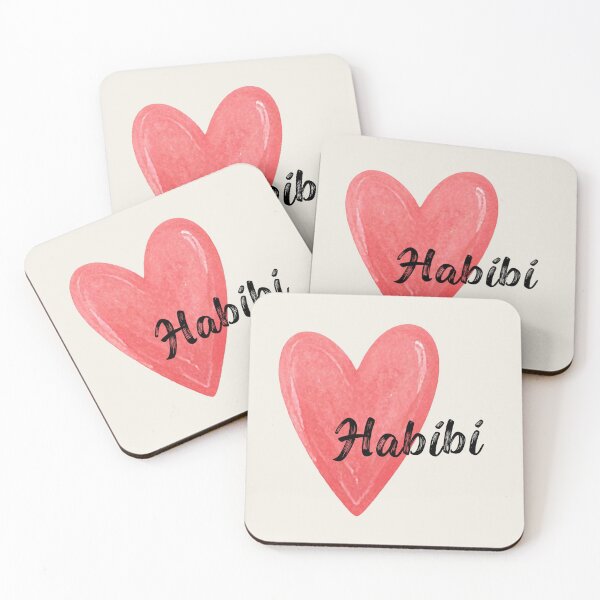 Item preview, Habibi Heart Illustration on off-white/cream designed and sold by yara.lahdo.