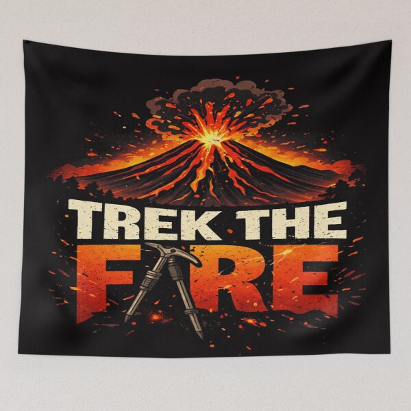 Item preview, Volcano Trek the Fire Shirt – Erupting Lava Mountain Hiking Adventure Tee for Explorers & Geology Lovers designed and sold by Globalcitytees.