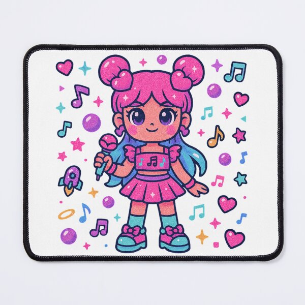 Item preview, ✨Pop Sparkle Diva – Kawaii Bubblegum Idol Doll ✨ designed and sold by Alquimia Lunar.