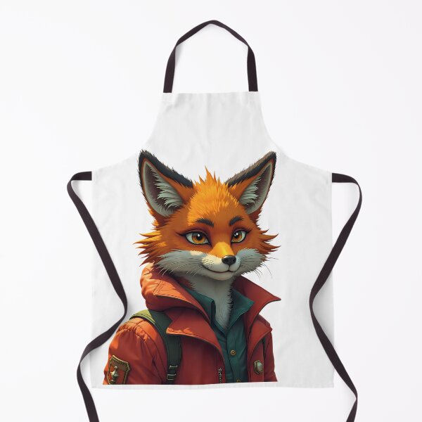 Item preview, elegant fox sporting stylish jacket urban charm eyes designed and sold by ART ATTACK ZONE.