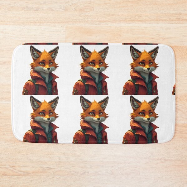 Item preview, elegant fox sporting stylish jacket urban charm eyes designed and sold by ART ATTACK ZONE.