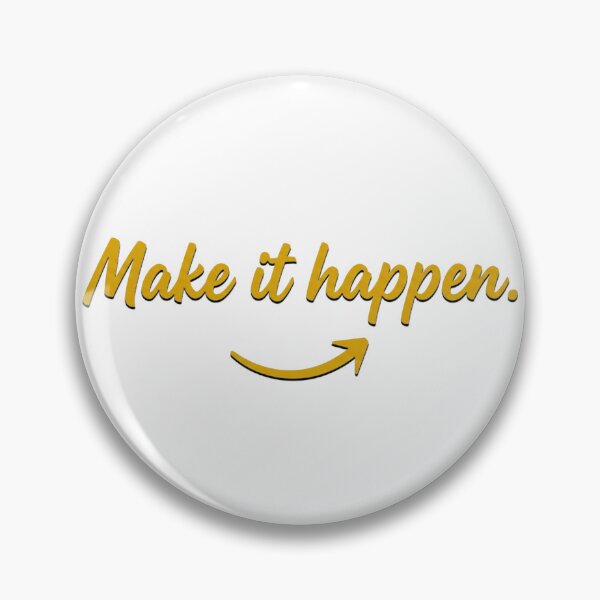 Item preview, Make It Happen Motivational Yellow Quote Arrow Design designed and sold by ELmestka.
