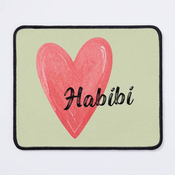 Item preview, Habibi Heart Illustration on muted pale green designed and sold by yara.lahdo.