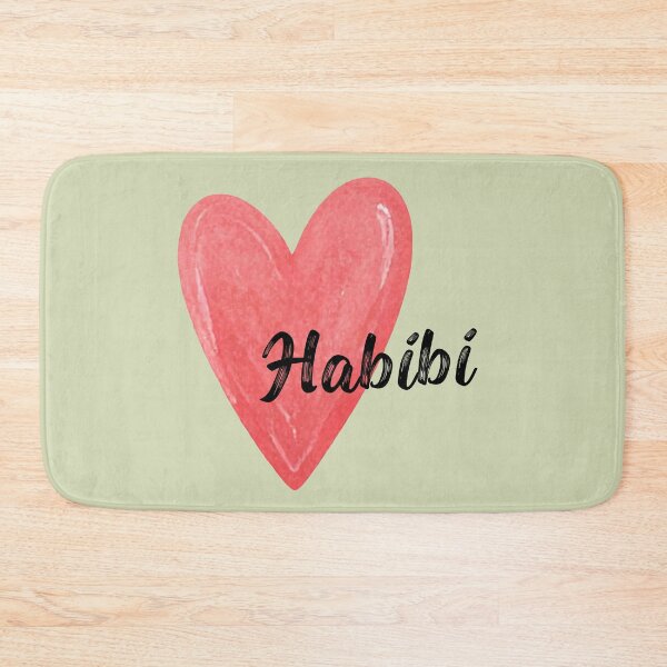 Item preview, Habibi Heart Illustration on muted pale green designed and sold by yara.lahdo.