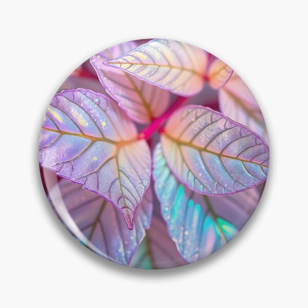 Item preview, Iridescent Lavender Leaves Holographic Botanical Art designed and sold by Sachie's Studio.