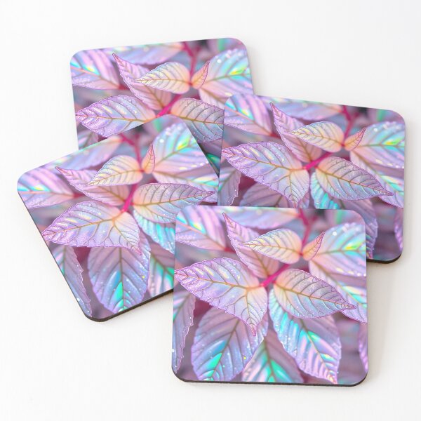 Item preview, Iridescent Lavender Leaves Holographic Botanical Art designed and sold by Sachie's Studio.