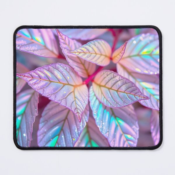Item preview, Iridescent Lavender Leaves Holographic Botanical Art designed and sold by Sachie's Studio.