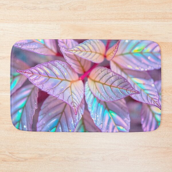 Item preview, Iridescent Lavender Leaves Holographic Botanical Art designed and sold by Sachie's Studio.