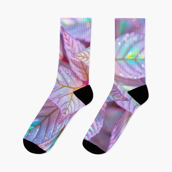 Item preview, Iridescent Lavender Leaves Holographic Botanical Art designed and sold by Sachie's Studio.