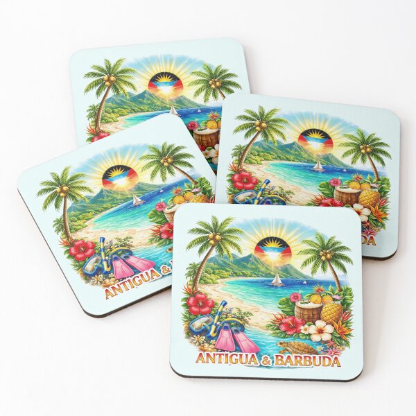 Item preview, Antigua & Barbuda Tropical Island designed and sold by Myra365Art.