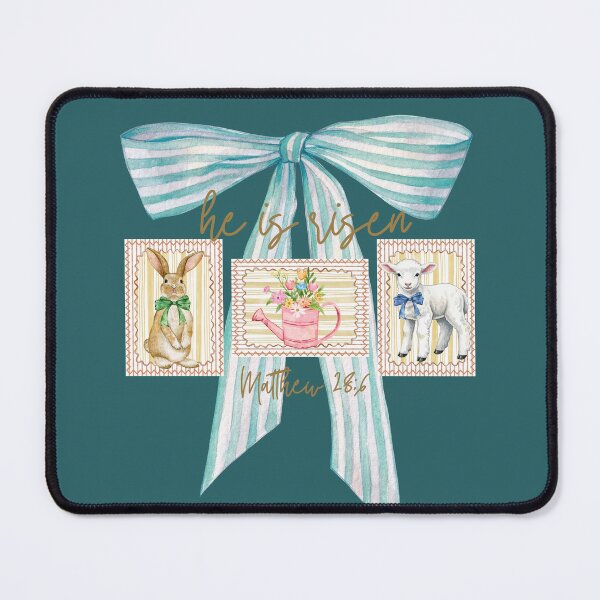 Item preview, He Is Risen, Matthew 286, Coquette, Easter Bunny, Lamb, Spring Flowers designed and sold by Forevermore.