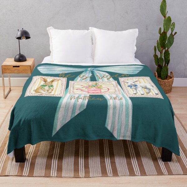 Item preview, He Is Risen, Matthew 286, Coquette, Easter Bunny, Lamb, Spring Flowers designed and sold by Forevermore.