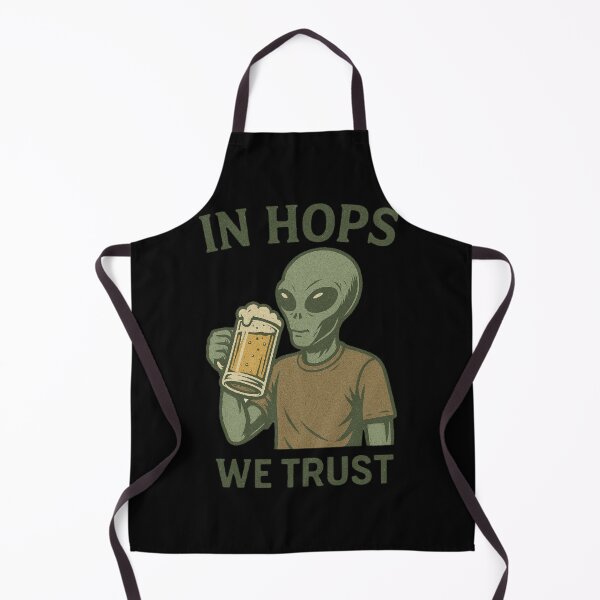 Item preview, Alien with Beer – In Hops We Trust designed and sold by ALL ART .
