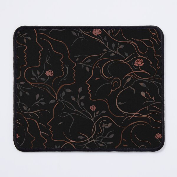 Item preview, Abstract Feminine Faces with Botanical Line Art designed and sold by Lacritsa .