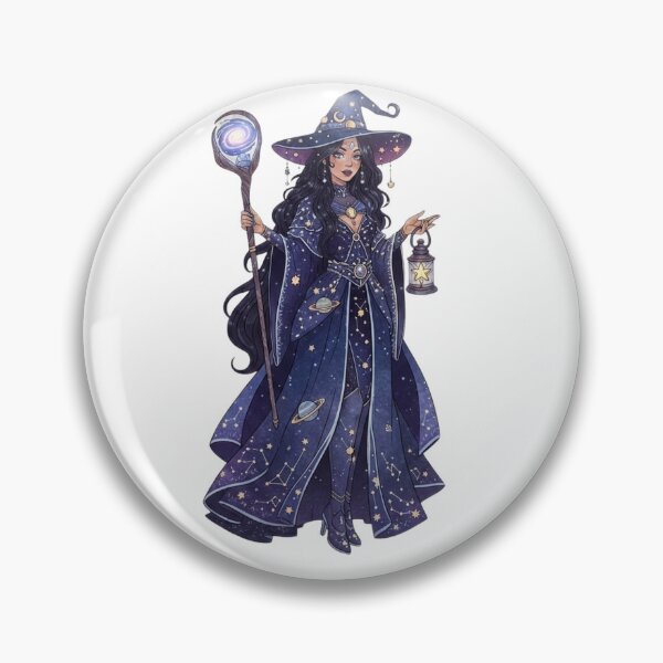 Item preview, Cosmic Witch – Mystical Space Magic Aesthetic Illustration designed and sold by CosmicCutouts.
