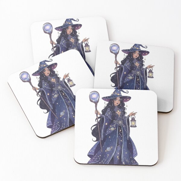 Item preview, Cosmic Witch – Mystical Space Magic Aesthetic Illustration designed and sold by CosmicCutouts.