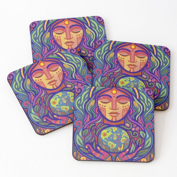 Item preview, Pachamama Mother Earth Colorful Andean Cultural Design designed and sold by HANANTI.