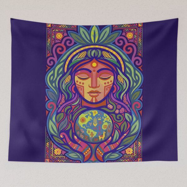 Item preview, Pachamama Mother Earth Colorful Andean Cultural Design designed and sold by HANANTI.