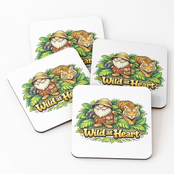 Item preview, Wild at Heart Explorer Gnome and Bengal Tiger Jungle Art designed and sold by Moriarty's Digital Visions.
