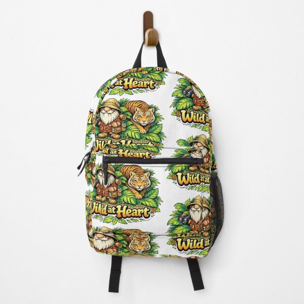 Item preview, Wild at Heart Explorer Gnome and Bengal Tiger Jungle Art designed and sold by Moriarty's Digital Visions.