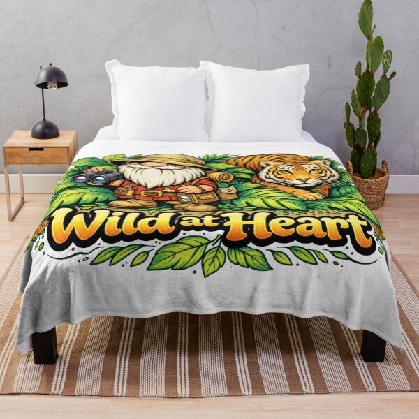 Item preview, Wild at Heart Explorer Gnome and Bengal Tiger Jungle Art designed and sold by Moriarty's Digital Visions.