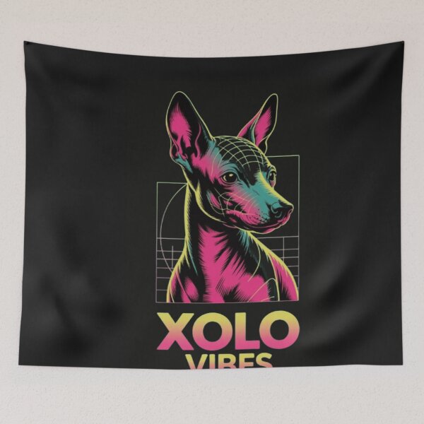 Item preview,  Xoloitzcuintli Dog Vaporwave T-shirt | Mexican Hairless Dog Sticker Neon Aesthetic designed and sold by Youpiworld.