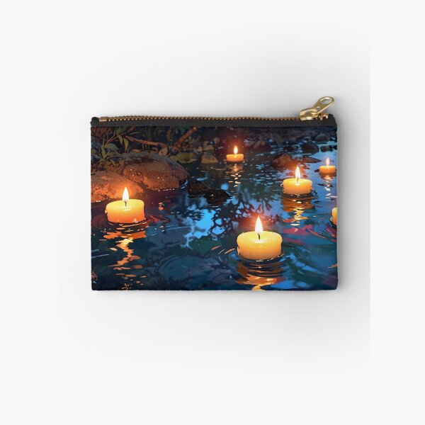 Item preview, Floating Candles in a Stream Peaceful designed and sold by Sachie's Studio.