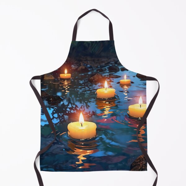 Item preview, Floating Candles in a Stream Peaceful designed and sold by Sachie's Studio.