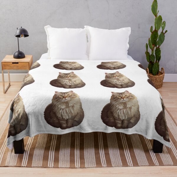 Item preview, Cute Long Fur Cat Sticker for Cat Lovers designed and sold by Teewave-Ashish.