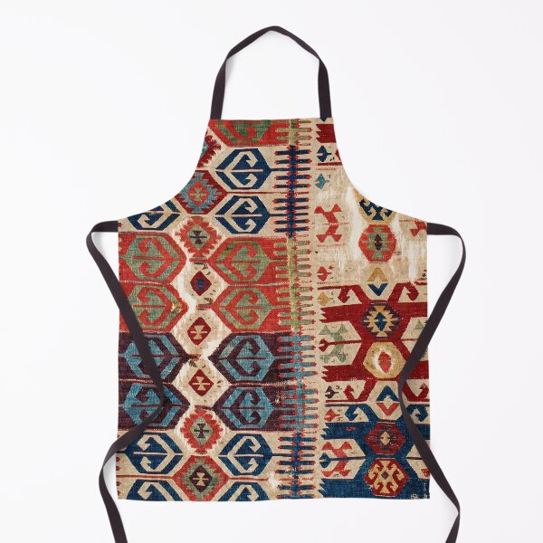 Item preview, Aksaray Tribal Antique Turkish Kilim Print designed and sold by Vicky Brago-Mitchell®.