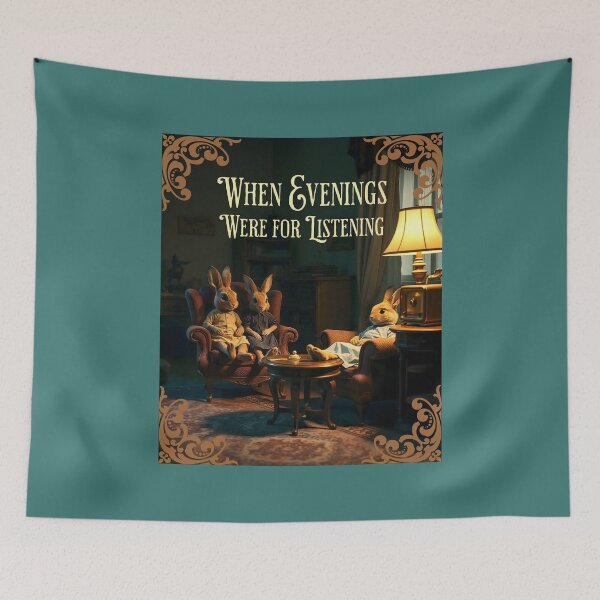 Item preview, When Evenings Were for Listening Vintage Memories designed and sold by Sachie's Studio.