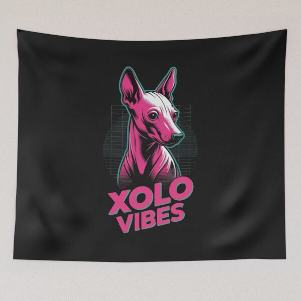 Item preview, Xoloitzcuintli Dog Vaporwave T-shirt | Mexican Hairless Dog Sticker Neon Aesthetic designed and sold by Youpiworld.