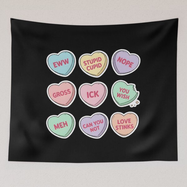 Item preview, Valentines Conversation Hearts, Candy Hearts, Designs designed and sold by DesignDenDo ⭐⭐⭐⭐⭐.